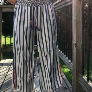 Indigo Rein stripped pants size S
